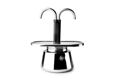 IBILI - Macchina da caffè mini express, 2 tazze, 2 x 45 ml, Acciaio inossidabile, Adatto per induzione