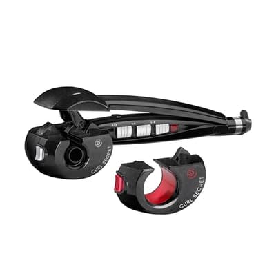 Babyliss C1300E Curl Secret Ionic 2 - Arricciacapelli Automatico, 2 Testine Intercambiabili, Intervallo di temperatura 190- 230° C, Nero, Diametro 25-35 mm